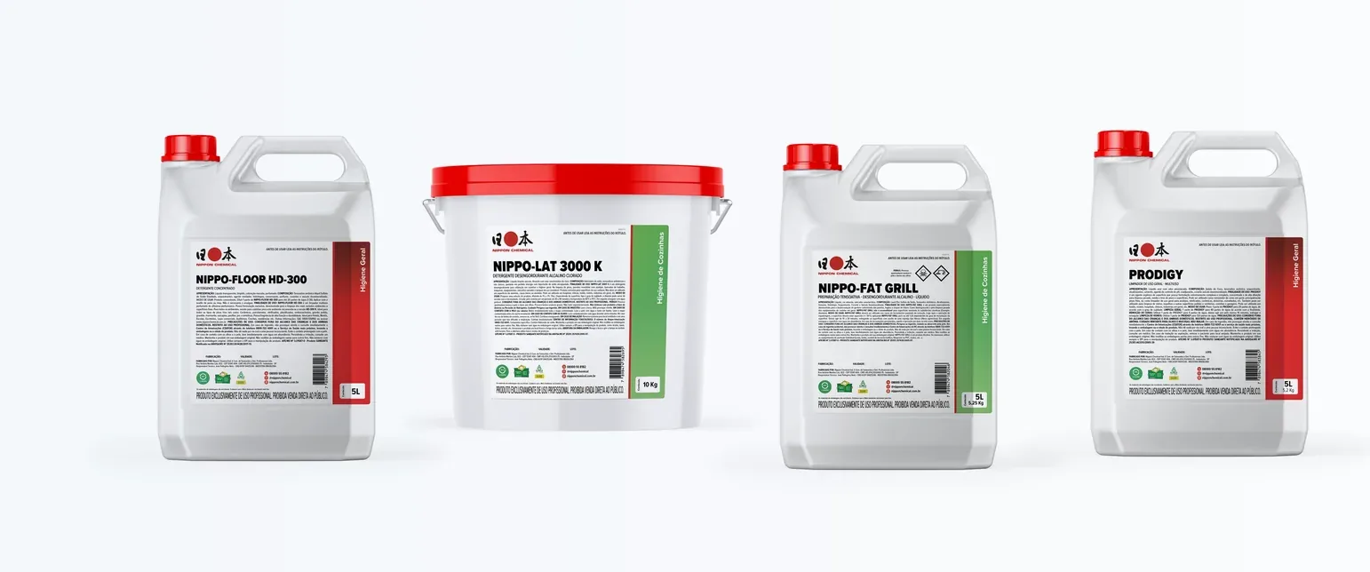 Linha de produtos Nippon Chemical para cozinhas industriais