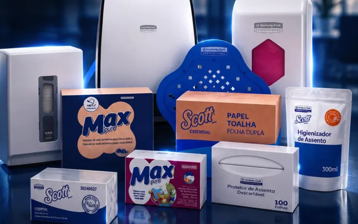 Dispensers e papéis Scott e Max Pure da Kimberly-Clark Professional